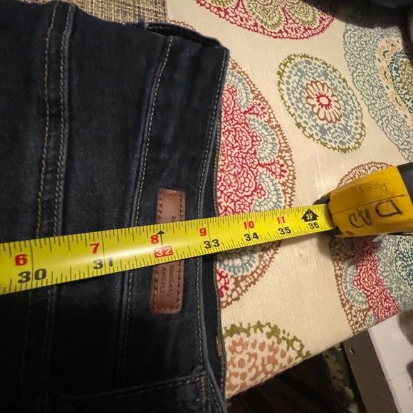 Article of Society Distressed Destroyed Cropped Stretch Jeans Size 10 - Picture 3 of 5